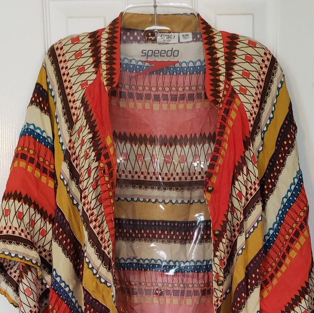 Multipurpose aztec print top